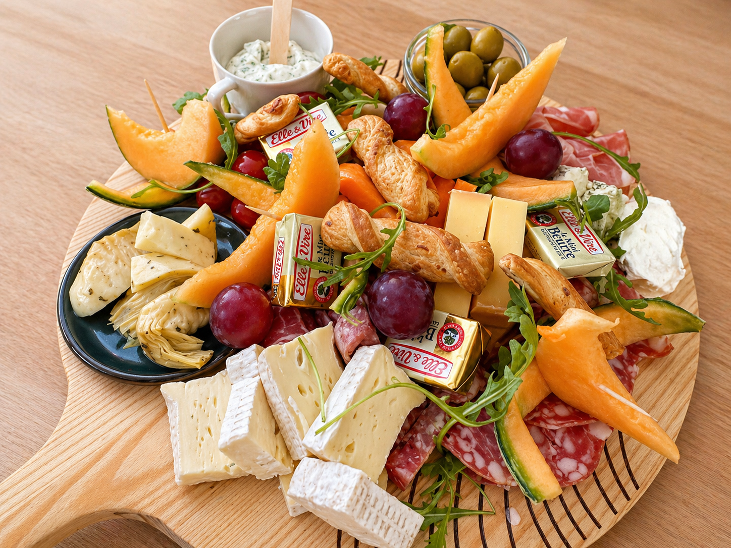 Planche gourmande de fromages et charcuterie de Normandie